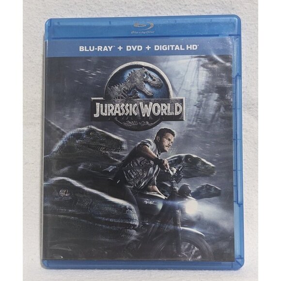Jurassic World (Blu-ray and DVD, 2015) - Very Good Condition - See Photos - Picture 1 of 3